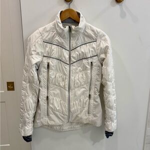 lululemon athletica White Quilted Zip-Up Lightweight Jacket